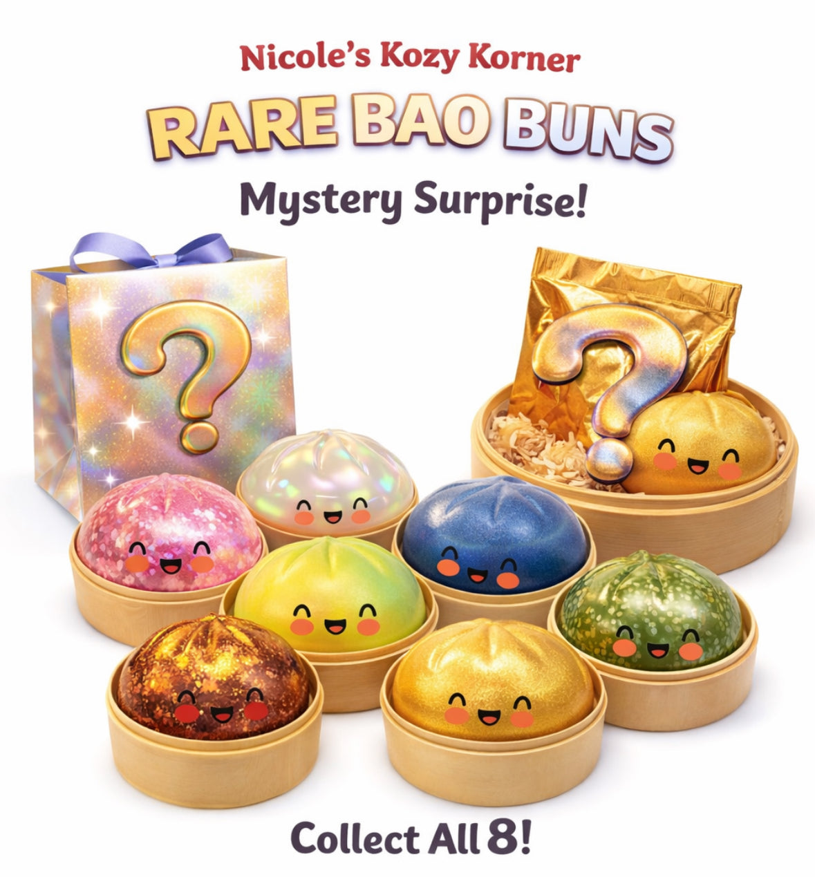 Kozy’s Mystery Dumplings - Mystery Rare Finds/Metallic/Gold